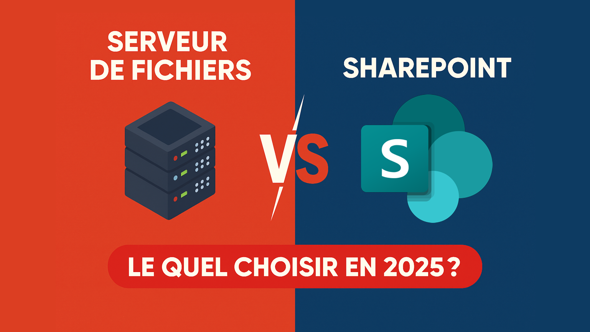 Serveur de fichiers ou SharePoint ? Le comparatif 2025