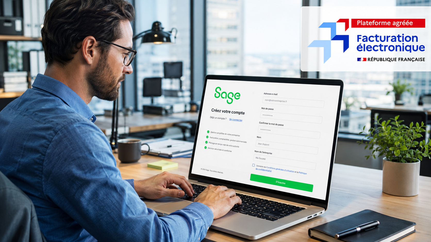 Souscrire à Sage Accès PA pour la conformité facture électronique avec la plateforme agréée Sage
